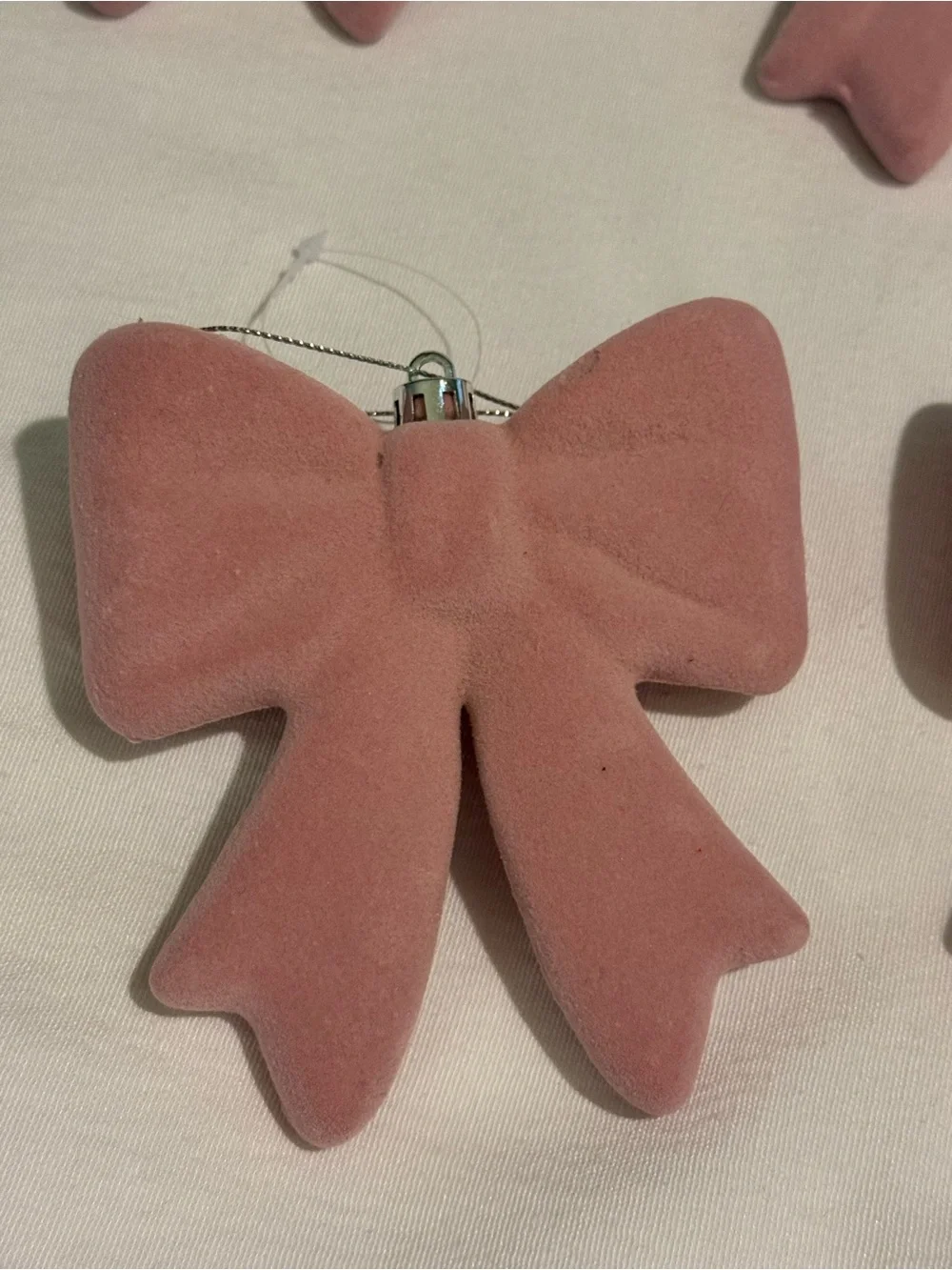 Viral Target 4” Pink Flocked‎ Velvet Bows Set of 9 Gift Toppers Coquette